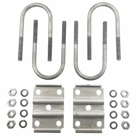 Rockwell American's U-Bolt Kit For 3" Round Axles - Fits 2" Wide Springs-lbl004