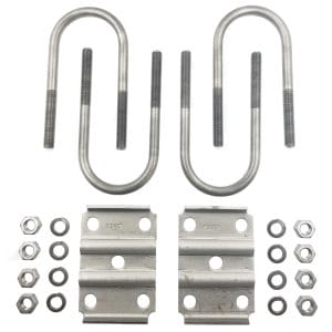 Rockwell American's U-Bolt Kit For 3" Round Axles - Fits 2" Wide Springs-lbl004