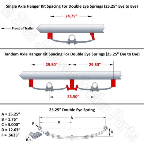 Single-Tandem-Axle-Hanger-Kit-Spacing-Diagram-For-Double-Eye-Springs