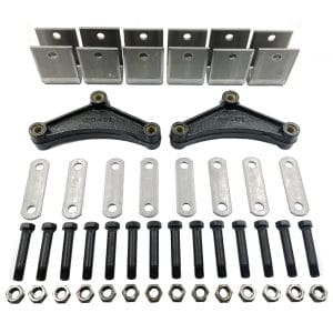 Tandem Axle Hanger Kit - Fits 1-3/4" Double Eye Springs - Cast E-1 Equalizers - Rockwell American Part Number: PS-EQK17