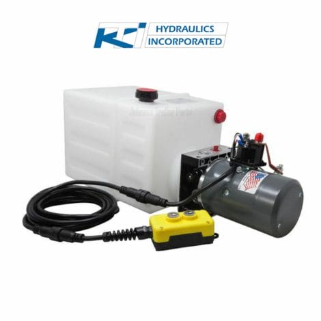 13 Quart 12V KTI Single Acting Hydraulic Pump