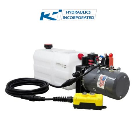 6 Quart 12V KTI Double Acting Hydraulic Pump | DC-4499