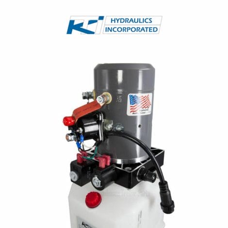 6 Quart 12V KTI Double Acting Hydraulic Pump | DC-4499