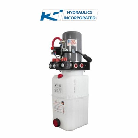 6 Quart 12V KTI Dual-Double Acting Hydraulic Pump