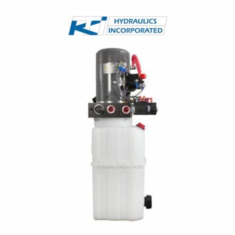 6 Quart 12V KTI Dual-Double Acting Hydraulic Pump