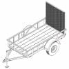 4' x 8' Utility Trailer Blueprints