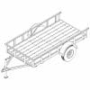 5' x 10' Utility Trailer Plans Blueprints - 3,500 lb Capacity |