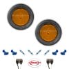 S12 | Pair of 2.5" Grommet Mount Amber LED Side Markers