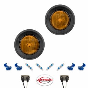 S30 | Pair of 2″ Grommet Mount Amber LED Side Markers