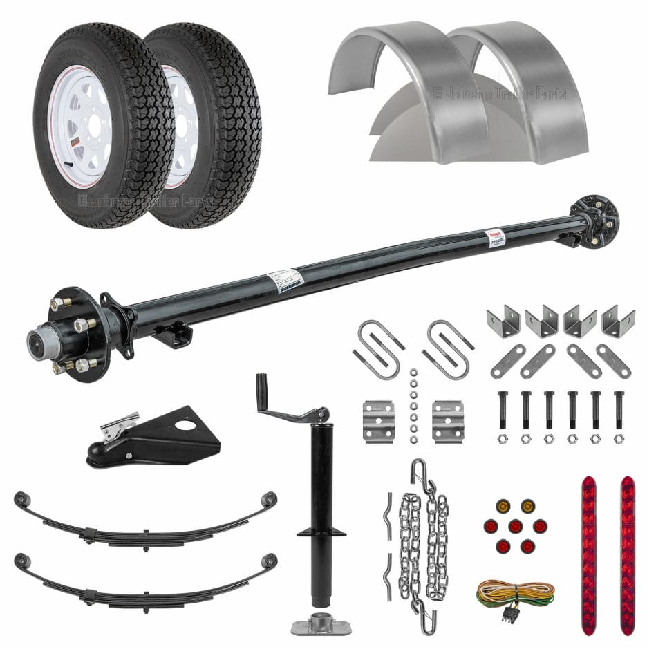 5 x 8 Utility Trailer Parts Kit - 3.5k - Model U60-96-35J - Johnson ...