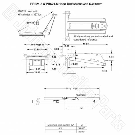 Hydraulic Scissor Hoist Kit | Model PH621-5