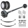 3,500 lb Brake Axle Running Gear Set with Wheel & Tires