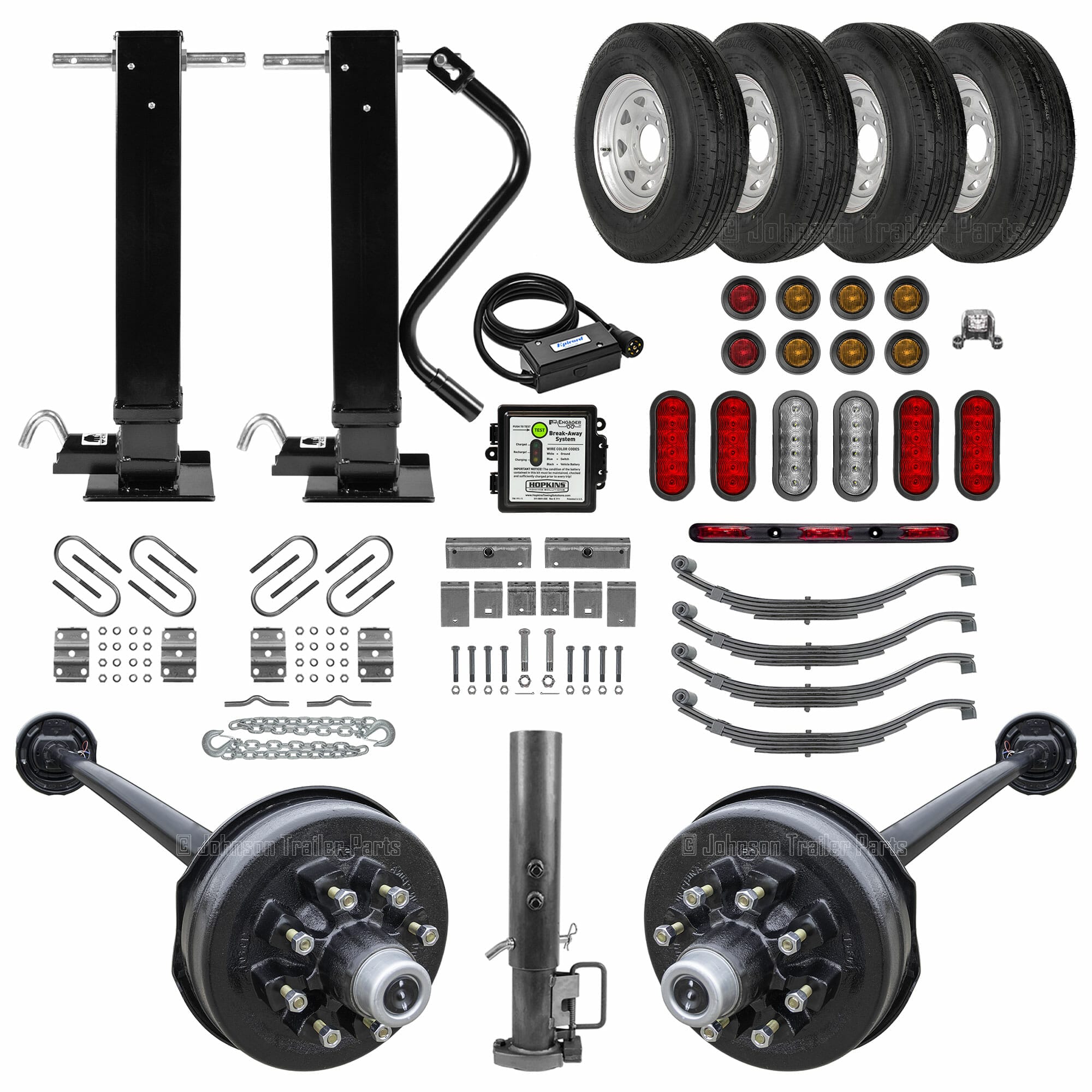 Gooseneck Trailer Parts Kit 14k Mechanical Jacks