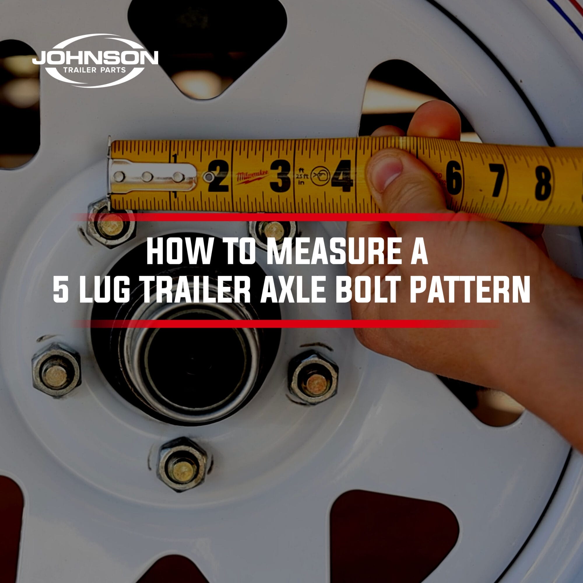 How to measure a 5 lug trailer axle bolt pattern