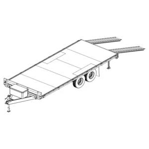 8.5′ x 20 Deck Over Trailer Plans - 10400 lbs-1