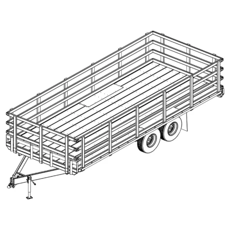 8.5′ x 20 Deck Over Trailer Plans - 10400 lbs-6