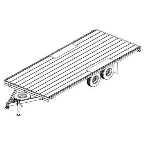 8.5′ x 20 Deck Over Trailer Plans - 7000 lbs-2