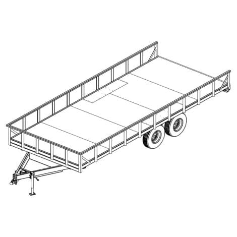 8.5′ x 20 Deck Over Trailer Plans - 7000 lbs-5