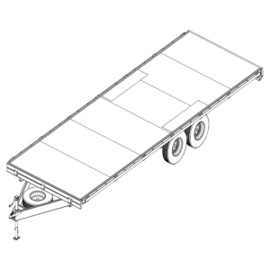 8.5′ x 24 Deck Over Trailer Plans - 10400 lbs Capacity-1