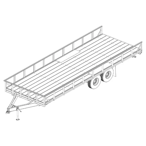 8.5′ x 24' Deck Over Trailer Plans - 14 - 16k Capacity-4