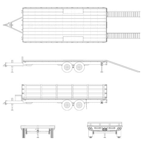 8.5′ x 20′ Deck Over Trailer Plans - 10,400 lbs Capacity - Image 5
